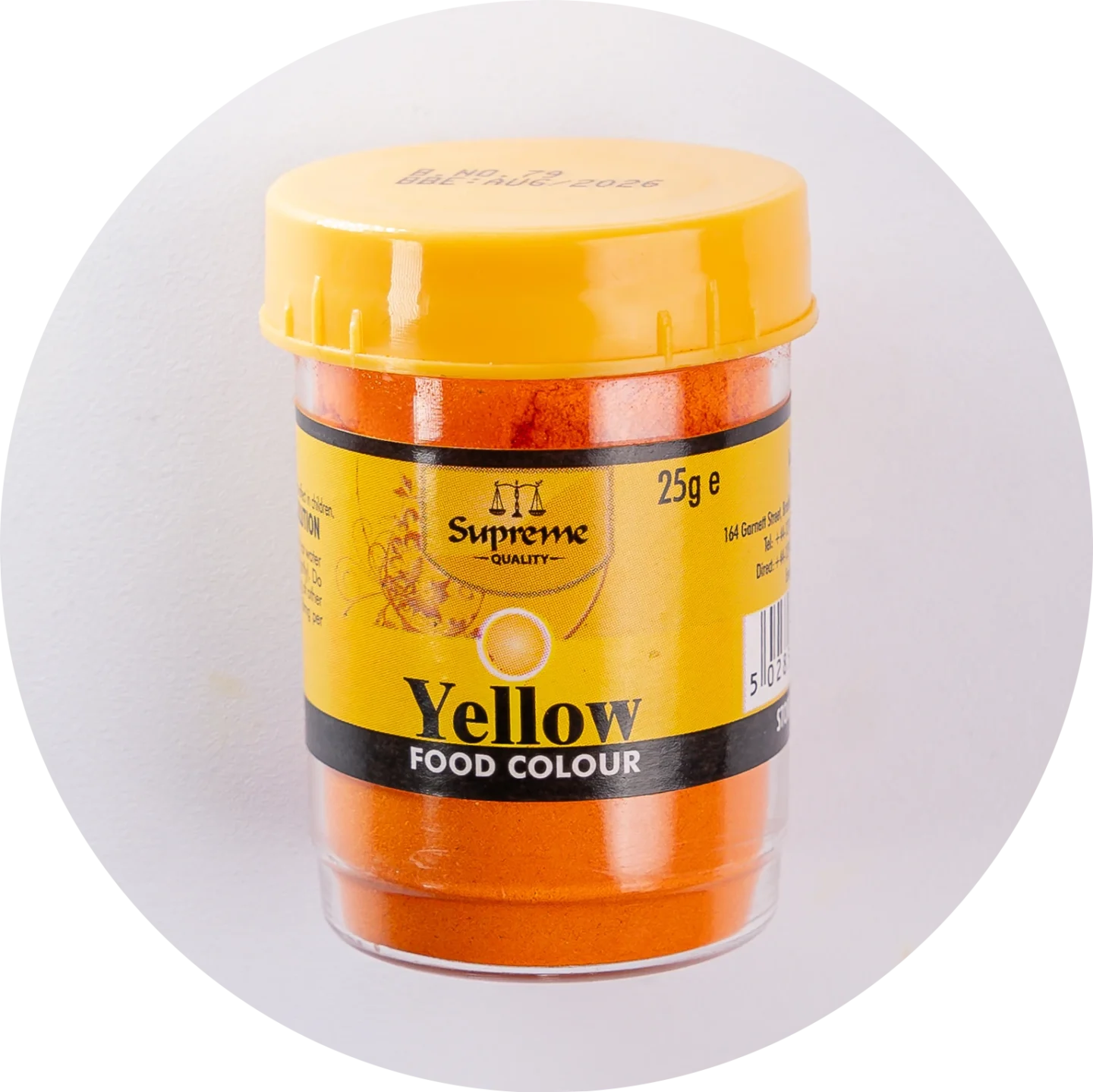 Yellow Food Colour Powder