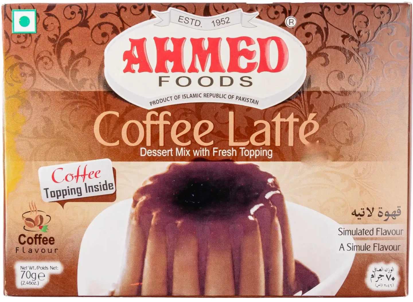 Coffee Latte Desert Mix with Fresh Topping